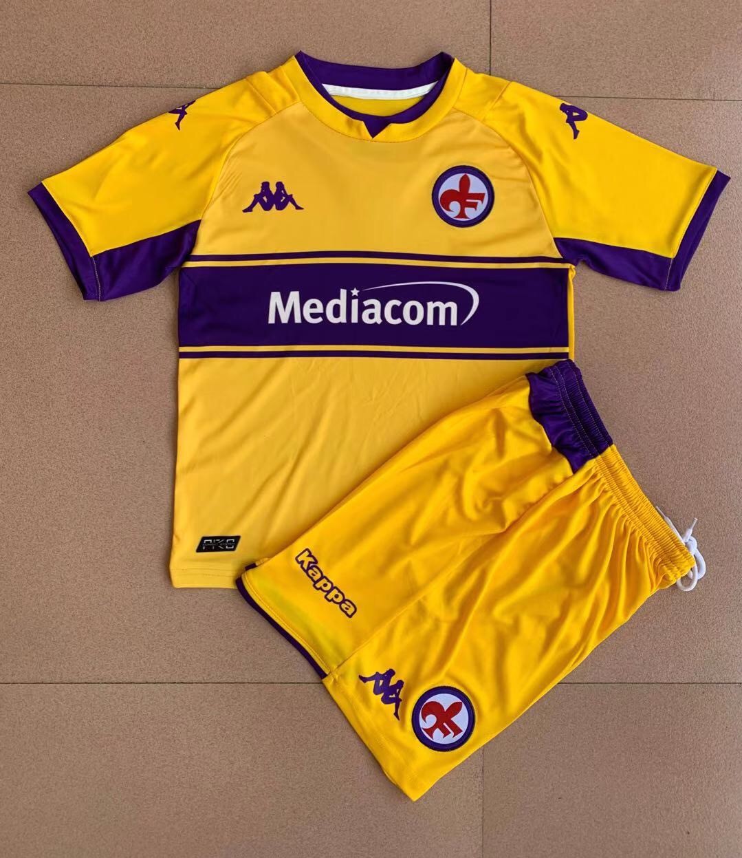 Kids-Fiorentina 21/22 Third Yellow Soccer Jersey